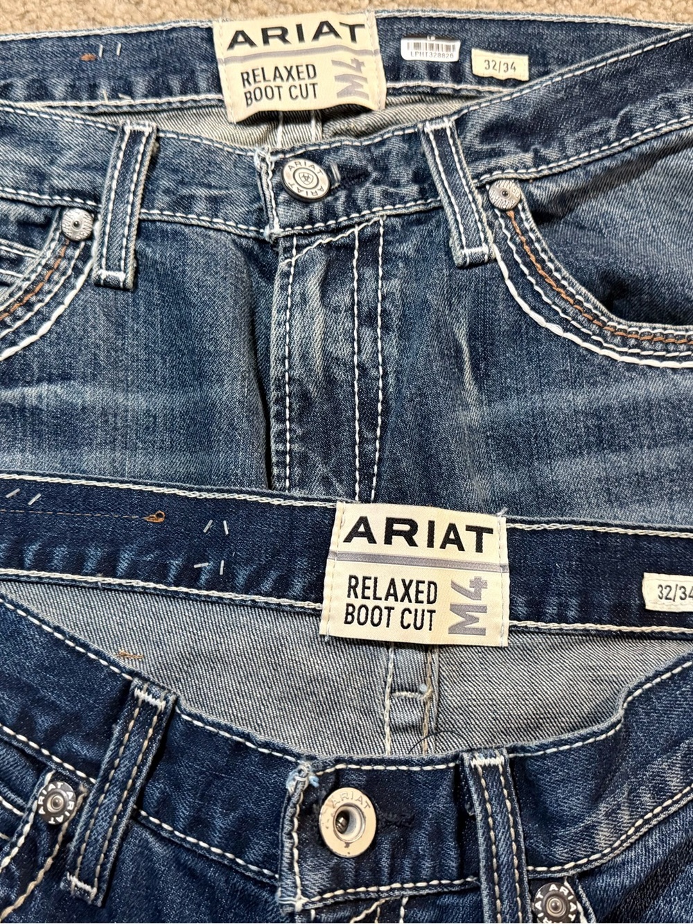 Ariat Men's Relaxed Bootcut Jeans in Medium Blue Wash